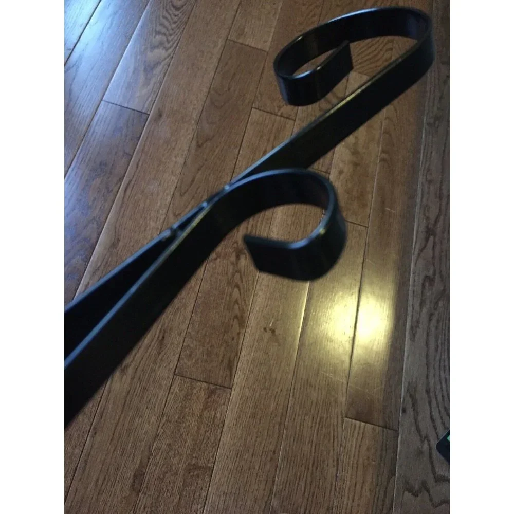 4 Flower‎ Basket Hanger Hooks Black Steel For Hanging Plants and Outdoor Decor